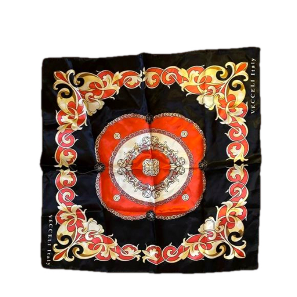 Vintage Vecceli Italian Scarf 20x20 square